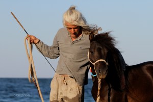 Hermes and Stathis at the Sea